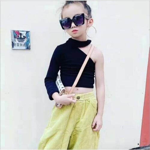 2020 hot sale girls t-shirt cotton fashion autumn girls top 3-8t F749