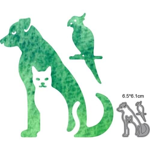 Animals Cat Dog Metal Cutting Dies Stencils For DIY Scrapbooking Decoration Embossing Dies Cut Handcraft Dies Cutting Craft dies