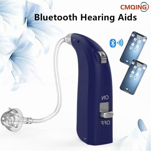 Mini Rechargeable Hearing Aid Digital BTE Hearing Aids Adjustable Tone Sound Amplifier Portable Deaf Elderly Digital Hearing Aid