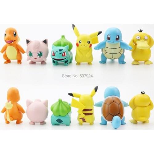 New 30PCS Pik Arc Psy Bla But lef 5-7CM PVC Action Figure