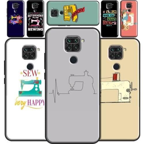 Sewing Machine For Xiaomi Redmi 9T 9C 9A K40 Case For Redmi Note 10 Pro Note 9 Pro 8 Pro Note 8T 9S Cover