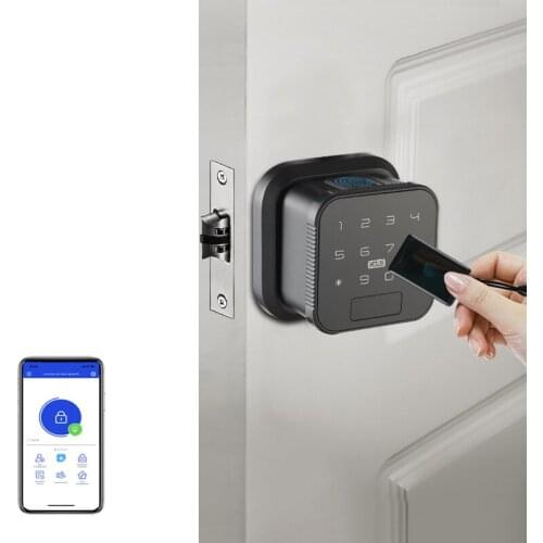Smart Bluetooth-compatible Remote Control Fingerprint Password Code Card Single Latch Lock