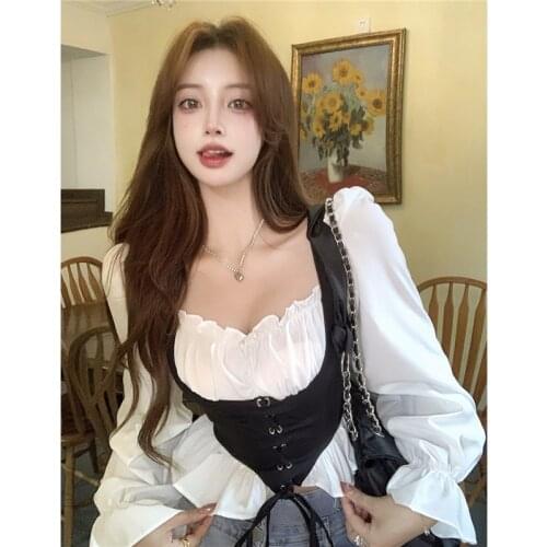 Женские белые рубашки UIIMCHIC China At AliExpress