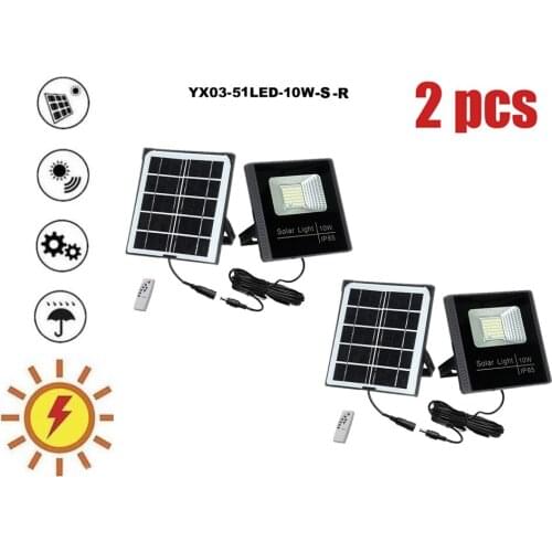 2pcs 51leds Outdoor Solar Light Waterproof Auto smart on at night Solar Wall Light Adjustable Solar Lamp For Garden Lighting sep