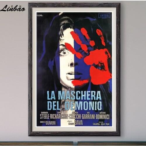 V297 1960 La maschera del demonio! Vintage Classic Movie Print Silk Poster Home Deco Wall Art Gift