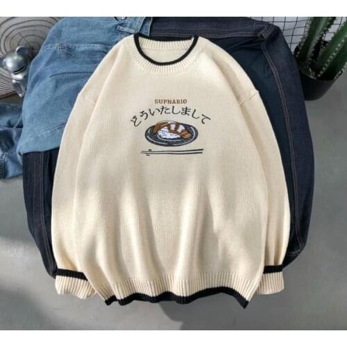 Japan Style Knit Sweater Men Clothing Fashion Harajuku Sweaters Pullover Mens Sweater For Men Korean Clothes sweaters men