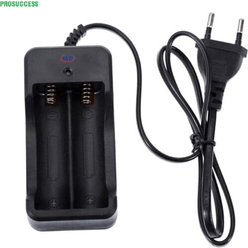 2 slots LED display Battery Charger For 18650 Rechargeable Li-Ion Battery EU Plug battery charger