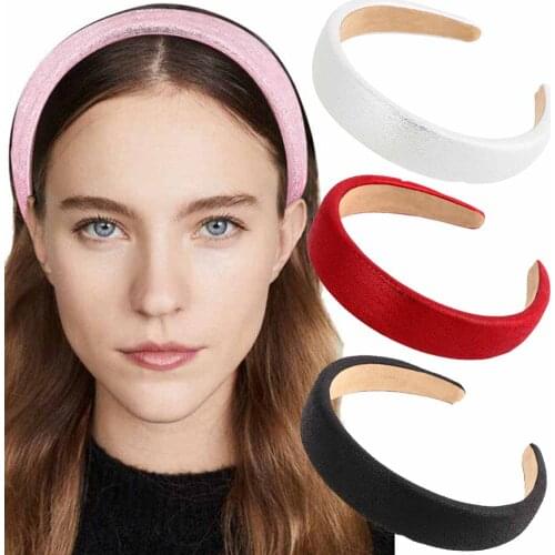 Haimeikang Girls Wide Headband Fashion Headbands For Women Hair Accessories 2021 New Hairbands Solid Color Bezel Headwear