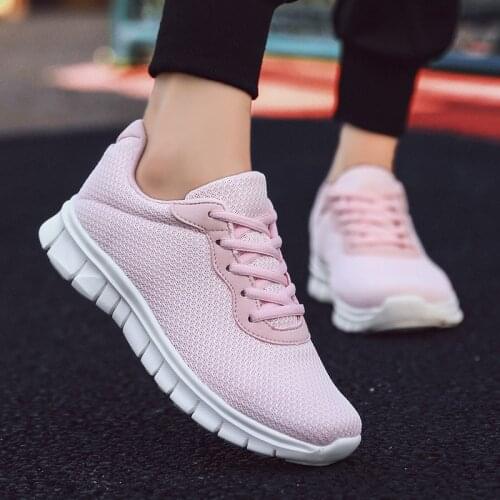 Plus Size Summer Breathable Womens Sneakers Summer Sports Shoes Sport Women Running Shoes for Women Pink Jogging Femme