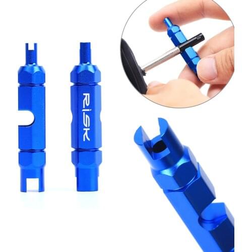 1pc Multifunctional Bicycle Tire Valve Tool Valve Core Screwdriver Aluminum Presta Valve Extension Assembly Tool Alloy Bike Tool