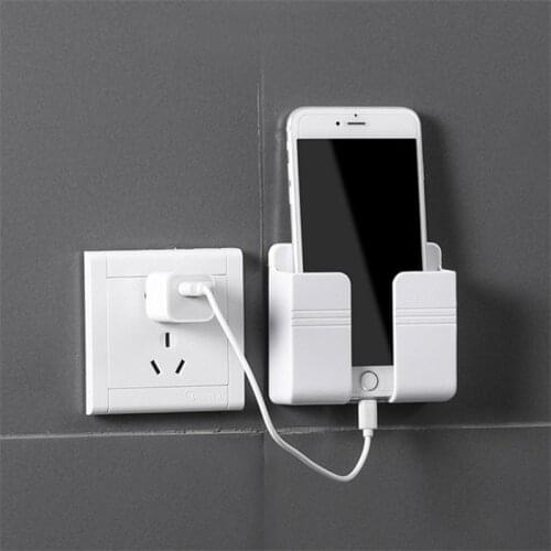 1PCS Wall Mounted Storage Organizer Cable Wire Remote Control Box Phone Case Holder Air Conditioner TV Mobile Plug Holder Stand