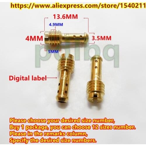 12pcs Pilot Jet / pack)mikuni carburetor VM22/210 vice injectors Nozzle For AX100 EN GN TZR TM TMS 2/4-stroke models
