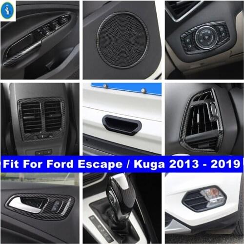 Accessories Lift Button / Door Speaker / Head Front Fog Lamps / Air AC Vent Outlet Cover Trim For Ford Escape / Kuga 2013 - 2019