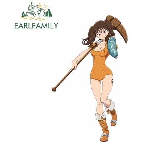 EARLFAMILY 13cm x 7.9cm For Seven Deadly Sins Car Decal Car Door Protector Stickers Refrigerator Waterproof Decoration