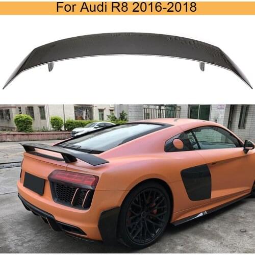 Carbon Fiber Rear Trunk Spoiler Wing Lip for Audi R8 Coupe 2016 - 2019 Car Rear Tail Trunk Boot Lip Wing Spoiler