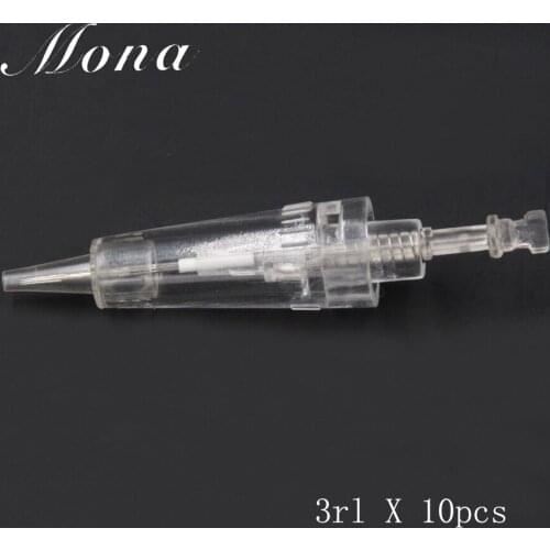 China wholesale 10pcs disposable 3rl tattoo permanent makeup cartridge needle for permanent make up free shipping