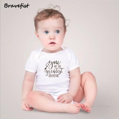 0-24Months Summer Baby Bodysuits Letters Print High Quality Infant Jumpsuits Cotton Baby Boys Girls Clothes Newborn Onesie Tops