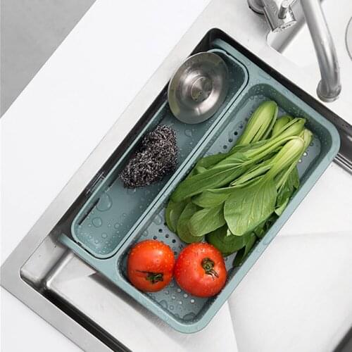 Kitchen Drain Foldable Dish Rack Sink Hanging Storage Folding Kitchen Accessories Punch-Free Sponge Drain Dry Towel Storage Box