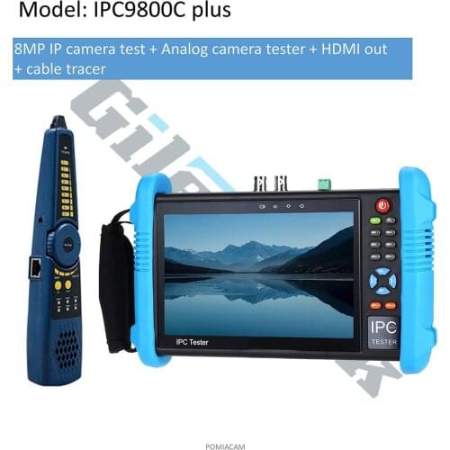 IPC9800 Series CCTV Tester Monitor 4K 8MP Multifunctional professional testing tool ,Support multimeter cable test, camera test