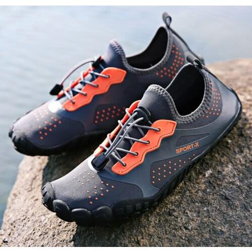 New Non-Slip Men Hiking Shoes Woman Climbing Mountain Wear-Resistant Amphibious Shoes Outdoor Sport Sneakers Quick Dry Shoes