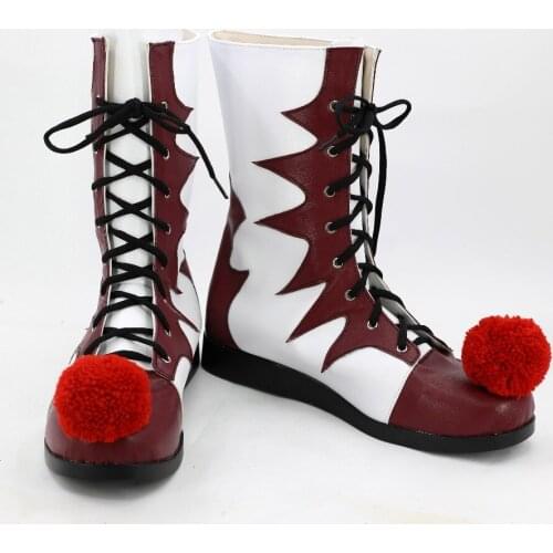 2017 New Movie Stephen Kings It Pennywise Cosplay Costume Shoes Boots For Male Female Custom Made EU/European Size