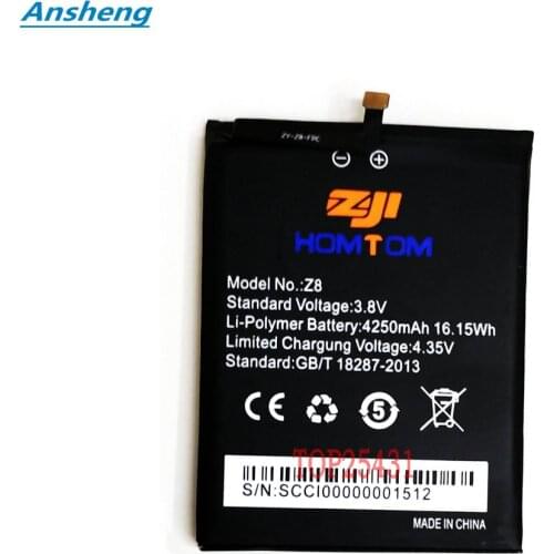 Original High Quality 4250mAh battery for HOMTOM zoji Z8 Smart phone
