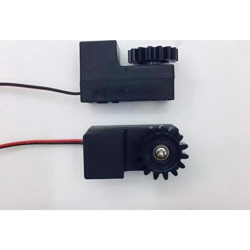 Plastic deceleration motor for door lock