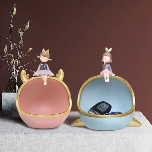 Nordic Ins Style Shark Jewelry Storage Tray Creative Girls Desktop Sundries Porch Key Display Plate Home Living Room Decoration