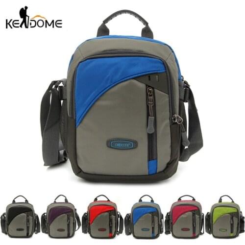 Stitching Waterproof Nylon Cloth Single Shoulder Diagonal Bag Leisure Outdoor Sports Travel Hiking Camping Small Bags X685D
