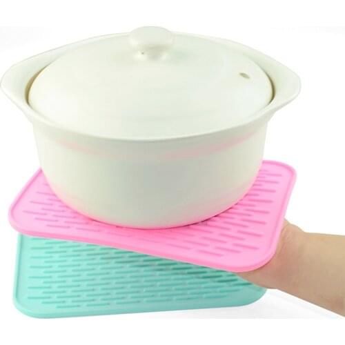 Silicone Pot Holder Trivet Mat Jar Opener, Spoon Rest Garlic Peeler, Non Slip, Durable, Dishwasher Safe, Heat Resistant Hot Pad