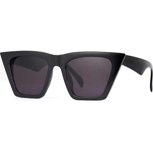 Sunglasses Women Black Cat Eye New Fashion 2021