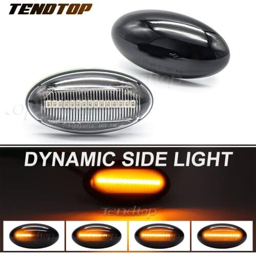 LED Dynamic Turn Signal Lamp Blinker For Peugeot 307 206 407 107 607 1007 Citroen C1 C2 C3 C5 C6 Sequential Side Marker Light
