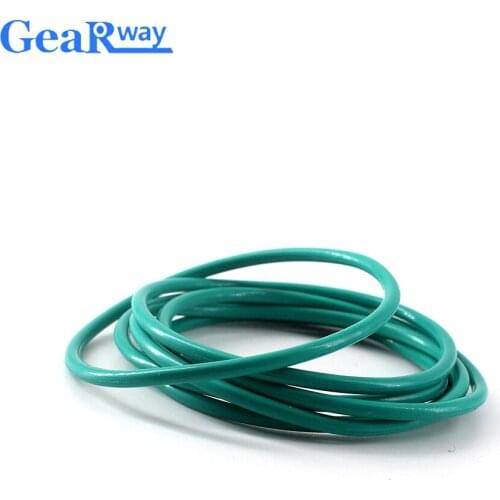 Gearway 2.5mm thickness O Ring Seal Green FKM O Ring Sealing Gasket 46/47/48/49/68/69/70mm OD Fluorine Rubber O Ring Seal Washer
