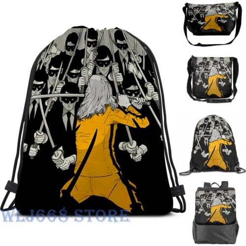 Funny graphic print shoulder Bags women Kill The Bill Single shoulder backpack travel for men Gym Bag