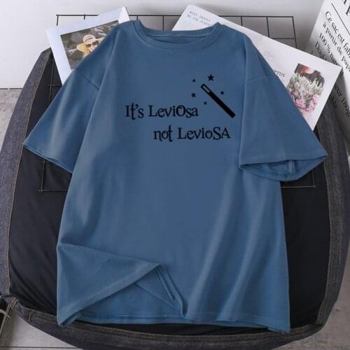 Its Leviosa Not Leviosa Woman T-shirts Fashion Oversize Female 2021 New Summer Hip Hop Lady Clothing Short Sleeve Camisetas