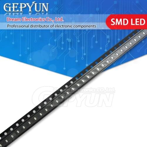 100pcs/lot 0603 0805 1206 1210 0402 SMD LED Red Yellow Green White Blue light emitting diode