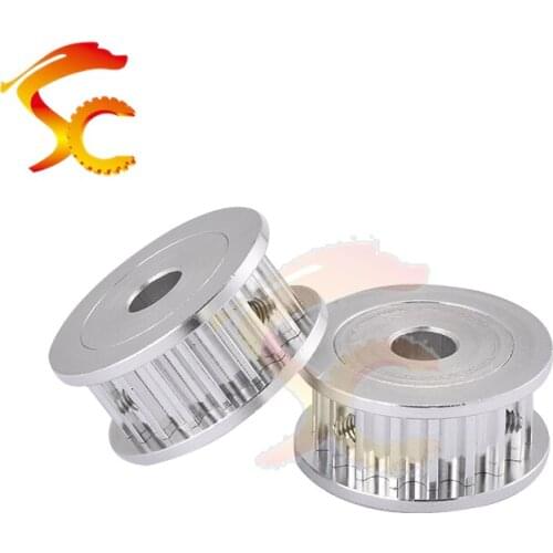 4PCS/lot HTD5M 18teeth Aluminum timing pulley 5M 18 teeth for belt width 10mm (18HTD5M-10) 8mm bore diameter High Quality