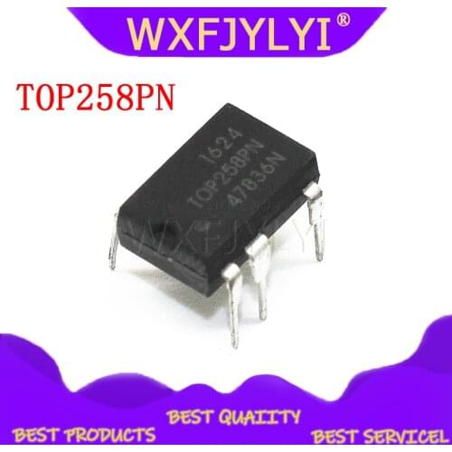 5pcs/lot New TOP258PN TOP258 DIP-7 Integrated Off-Line Switcher with Advanced Feature Set and Extended Power Range