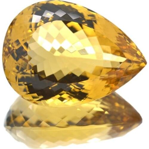 62,61 ct. Citrine Pear Cut