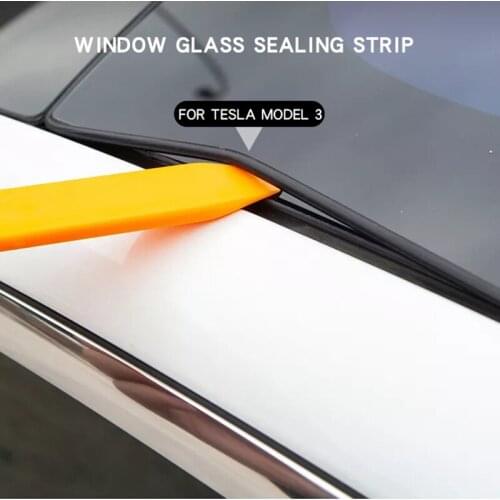 Car Accessories For Tesla Model 3 Windshield Roof Guard Noise Lowering Reduction Seal Kit Skylight Glass Sealing Strip