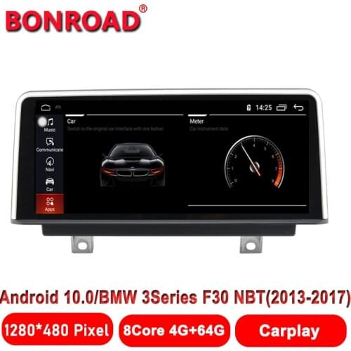10.25"CarPlay Android 10.0 8Core Ram4G Rom128G Car Multimedia Display Screen For BMW Series3 4 F30 F31 F32 F33 F34 F36 Head Unit