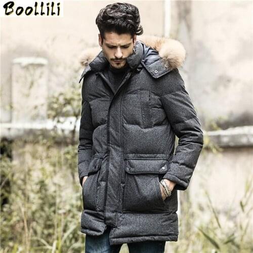 Boollili Exquisite Parkas Hombre Invierno 2020 Winter Male Coat White Duck Down Jacket Men Hooded Coats Black Mens Jackets