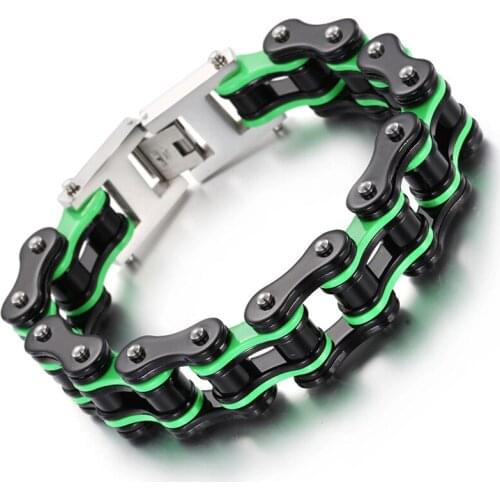 Stainless Steel Bracelet Titanium Steel Bracelet Punk Wind Men 's Bicycle Bracelet Stainless Steel Jewelry Wholesale