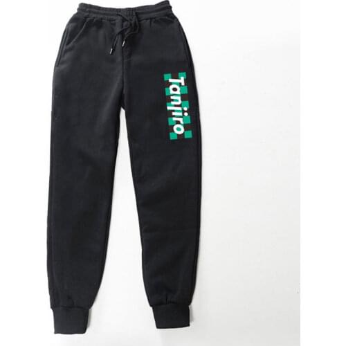 Anime Demon Slayer Pants Tanjiro nezuko Zenitsu Fleece Trousers Printed Men Women Jogging Streetwear comfortable Sweatpants