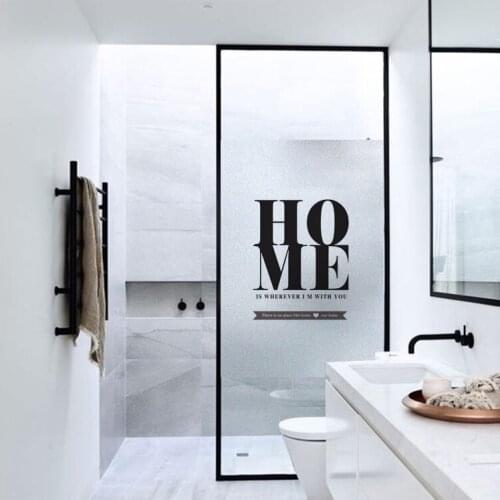 Custom Size Decorative Window Films Privacy Stickers Window Frosting Films For Bathroom Kitchen Living Room Bedroom