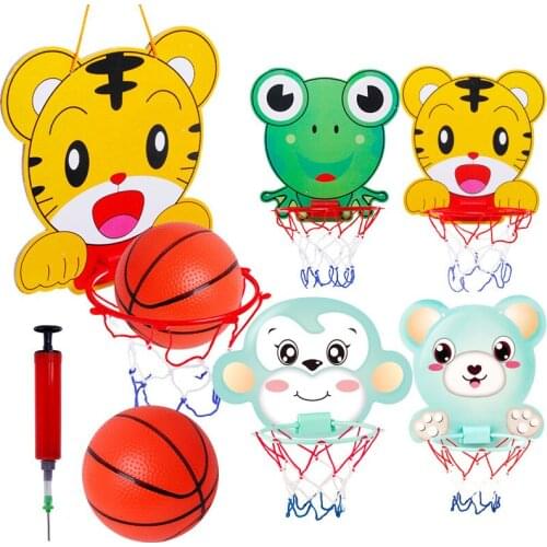 Kids Hanging Basketball Hoop Indoor Basket Ball for Door Cartoon Mini Basketball Board Family Basket Children Basketball Toy