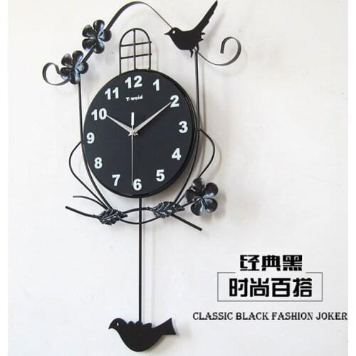 Family home decoration ideas Modern living room bedroom clock watch personalized fashion wild classic decorative wall clock Art