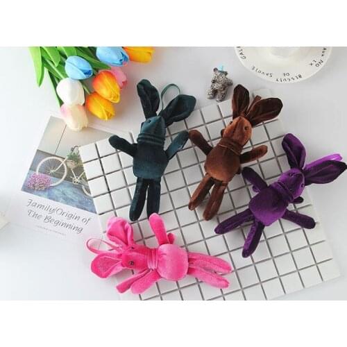 Valentines Gift stuffed toy plush rabbit doll accessory for decoration Korean doll make a wish gift small size doll 18.5cm*10cm