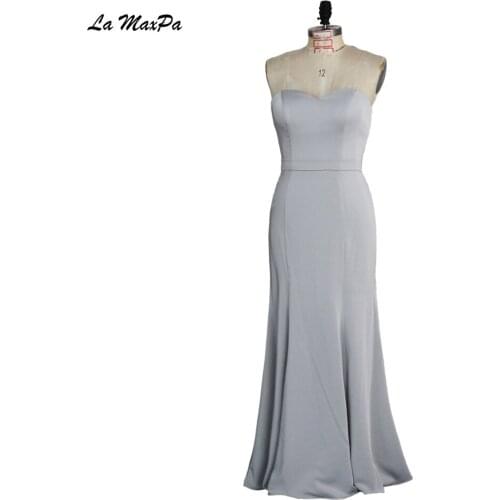 Italian Satin Sweetheart Trumpet Bridesmaid Dress CMT125