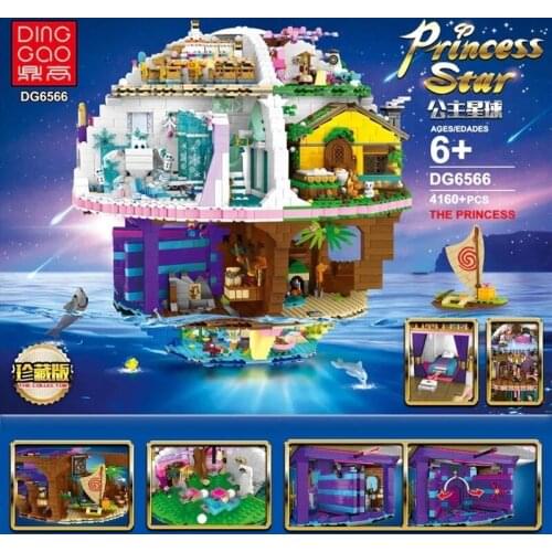 DG6566 Princess Star Multiple Movie Scenes Series Building Blocks Bricks Educational Toys For Children Birthday Christmas Gift